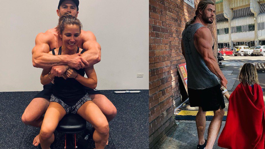 Chris Hemsworth posta foto com filho e vira motivo de piada