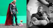 Chris Hemsworth mostrou a filha, India, nos bastidores de Thor - Foto: Reprodução/ Instagram@chrishemsworth