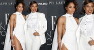 Ciara e Jennifer Hudson durante o tapete vermelho do evento - Foto: Reprodução / Instagram @ralphlauren