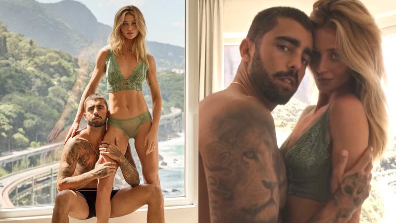 Cintia Dicker e Pedro Scooby estrelaram campanha de roupa íntima - Foto: Reprodução/ Instagram@cintiadicker