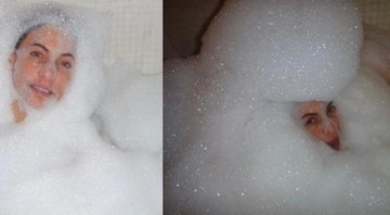 Cissa se divertiu ao encher a banheira de espuma e publicou registros do momento - Reprodução/Instagram