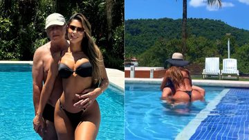 Clara Brasil mostrou dia de piscina com Marco Polo Del Nero - Foto: Reprodução/ Instagram@clarabrasiloficial