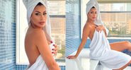 Clara Brasil tirou o dia para fazer sauna e recebeu elogios na web - Foto: Reprodução/ Instagram@clarabrasiloficial