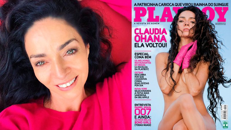 Cláudia Ohana está na lista das famosas com mais de 40 que posaram nuas - Foto: Reprodução/ Instagram@ohanareal e Divulgação