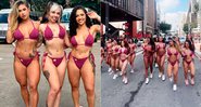 Candidatas do Miss Bumbum participaram de corrida de biquíni - Foto: Reprodução/ Instagram@eusumpani