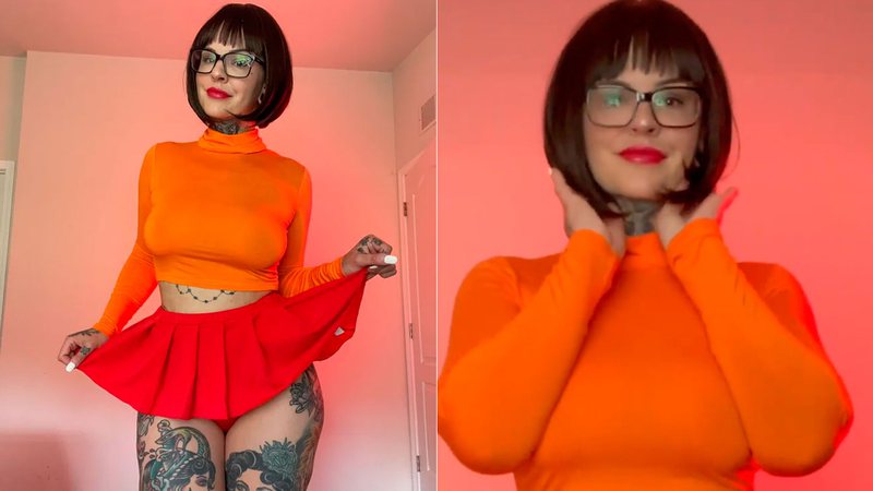 Heidi Lavon fez cosplay de Velma, do Scooby-Doo, e recebeu elogios - Foto: Reprodução/ Instagram@heidilavon