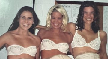 Cristiana Oliveira e as atrizes dividiram a cena em "Corpo Dourado", novela dos anos 90 - Foto: Reprodução / Instagram