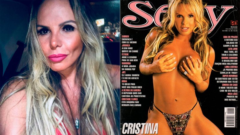 Cristina Mortágua processou a revista Sexy após ter ensaio nu publicado novamente  sem sua autorização - Foto: Reprodução/ Instagram@cristinamortaguaoficial e Divulgação