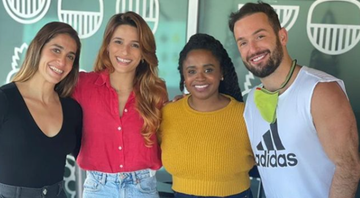 Daniele Hypólito, Jade Barbosa, Daiane dos Santos e Diego Hypólito - Foto: Reprodução / Instagram @diegohypolito