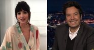Dakota Johnson e Jimmy Fallon - Reprodução/YouTube@The Tonight Show Starring Jimmy Fallon