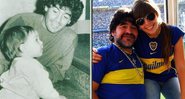 Dalma Maradona e o pai, Diego Maradona - Reprodução/Instagram