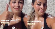 Dani Favatto gosta de futvôlei, assim como seu pai - Reprodução/Instagram