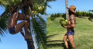Nutricionista aparece de sunga, óculos escuros e chapéu - Reprodução / Instagram @danielcady