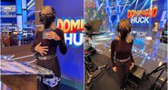 Dany Bananinha mostra bastidores do primeiro "Domingão com Huck" - Foto: Reprodução / Instagram