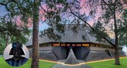 Mansão tem arquitetura da fachada baseada na famosa máscara de Darth Vader - Foto/Reprodução/Martha Turner Sothebys International Realty