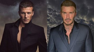David Beckham: antes e depois - Reprodução/Instagram