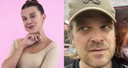 David Harbour comentou sobre a interprete de Eleven durante uma entrevista - Foto: Reprodução / Instagram @milliebobbybrown @dkharbour