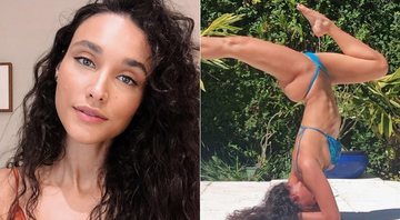 Débora Nascimento causou burburinho ao mostrar equilíbrio durante a ioga - Foto: Reprodução/ Instagram