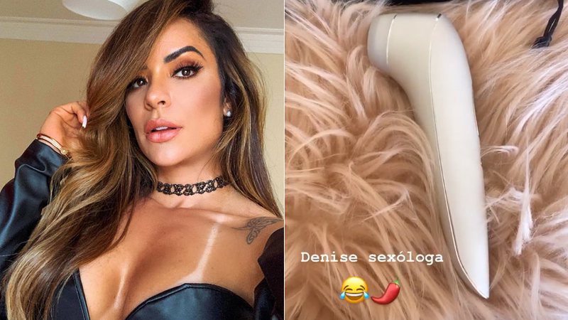 Denise Dias mostrou brinquedo erótico na web e deu dica para salvar quarentena - Foto: Reprodução/ Instagram