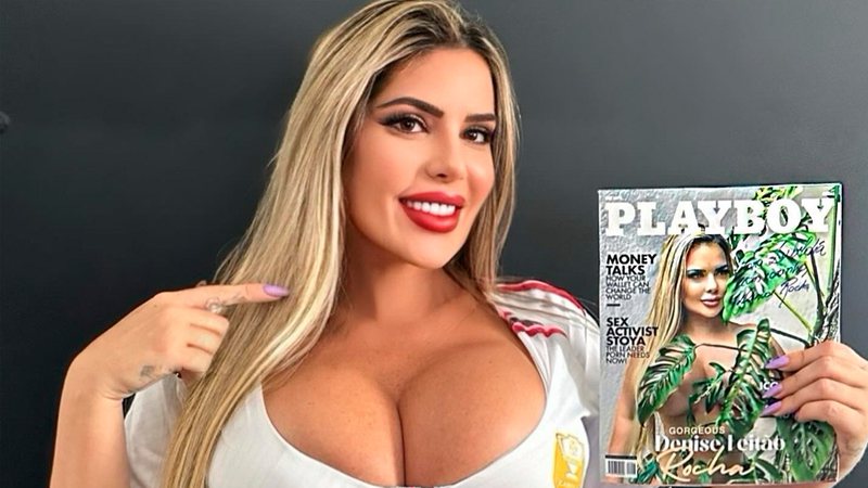 Denise Rocha mostrou fotos inéditas de sua Playboy - Foto: Reprodução/ Instagram@deniserochalr