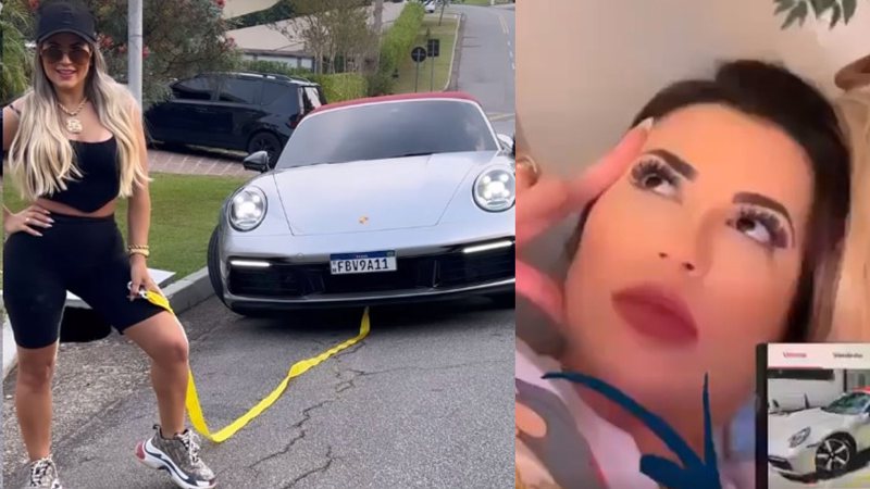 Advogada corrigiu internauta sobre o preço e explicou que o modelo é um Porsche Carrera Cabriolet - Foto: Reprodução / Instagram @dra.deolanebezerra