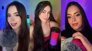 Lau ASMR, Thaís Martins e Jess são algumas tiktokers em destaque no Brasil - Foto: Reprodução