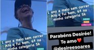 Desirée Soares participou de meia maratona nos Estados Unidos - Foto: Reprodução / Instagram