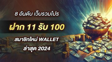 8 อันดับ เว็บรวมโปร ฝาก 11รับ100 สมาชิกใหม่ wallet ล่าสุด 2024 - Foto: Divulgação