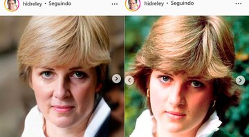 Hidreley Diao mostrou como estaria princesa Diana atualmente - Foto: Reprodução/ Instagram@hidreley
