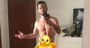Diego Hypolito cobriu as partes íntimas com um emoji - Foto: Reprodução / Instagram