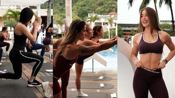 O Wellness Morning DLK contou com aula de yoga, treino funcional e apresentação da coleção Athletic. - Acervo Pessoal / Divulgação
