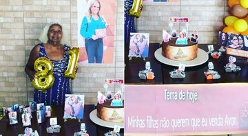 Christina Rocha postou foto de idosa que fez festa com o tema Casos de Família - Foto: Reprodução/ Instagram