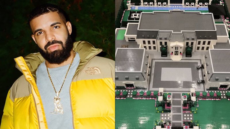 Drake e a mansão feita com LEGOs - Reprodução/Instagram