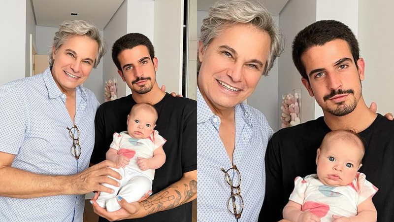 Edson Celulari, Enzo Celulari e a pequena Chiara - Foto: Reprodução / Instagram