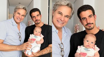 Edson Celulari, Enzo Celulari e a pequena Chiara - Foto: Reprodução / Instagram