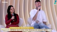 Eduardo Mancini é entrevistado no Super Pop ao lado da namorada - Foto: Reprodução