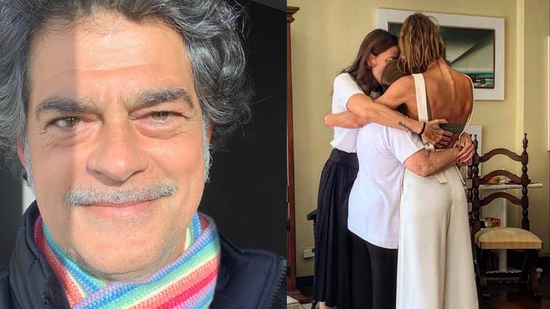 Ator mostrou as três mulheres se abraçando e se declarou a elas - Foto: Reprodução / Instagram