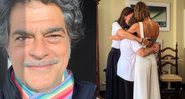 Ator mostrou as três mulheres se abraçando e se declarou a elas - Foto: Reprodução / Instagram