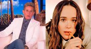 Elliot Page recebeu apoio de Ellen Degeneres no Twitter - Foto: Reprodução/ Instagram@theellenshow e @elliotpage