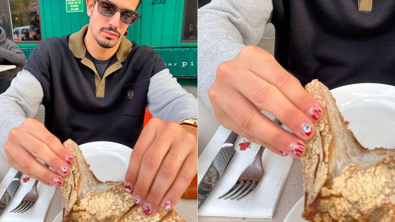 Enzo Celulari foi criticado por unhas pintadas e rebateu seguidores - Foto: Reprodução/ Instagram@enzocelulari