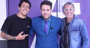 Maurício Meirelles recebe Eri Johnson e Renato Albani - Foto: Reprodução / RedeTV!