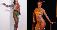 Atriz vestiu fantasia do Pantera, inspirada no Carnaval de 1994 - Foto: Reprodução / Instagram @erikajanuza