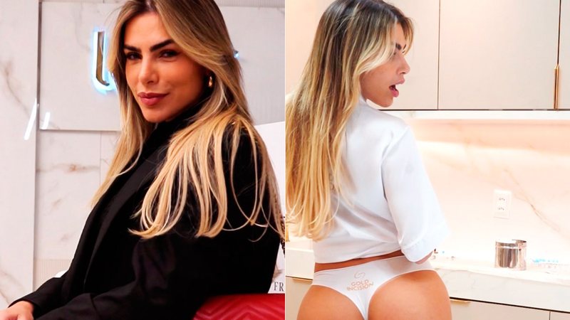 Erika Schneider mostrou procedimento para eliminar gordurinha do bumbum - Foto: Divulgação/ CO Assessoria