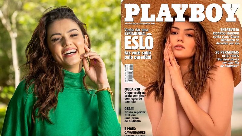 Eslovênia foi para na capa da Playboy e os internautas gostaram - Foto: João Cotta/ TV Globo e Instagram@playboy_fake