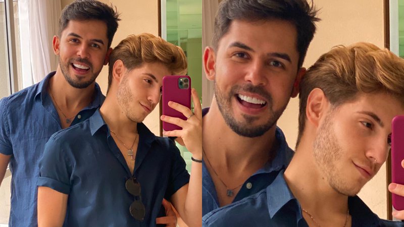 Plinio Vasconcellos aparece com novo namorado e recebe declaração - Foto: Reprodução / Instagram