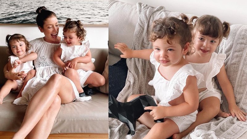 Fabiana é mãe das gêmeas Chiara e Sienna e mostrou diversas perguntas sobre quem era a favorita - Reprodução/Instagram