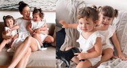 Fabiana é mãe das gêmeas Chiara e Sienna e mostrou diversas perguntas sobre quem era a favorita - Reprodução/Instagram