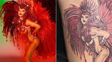 Clayton Ricardo tatuou Virginia Fonseca na perna e viralizou