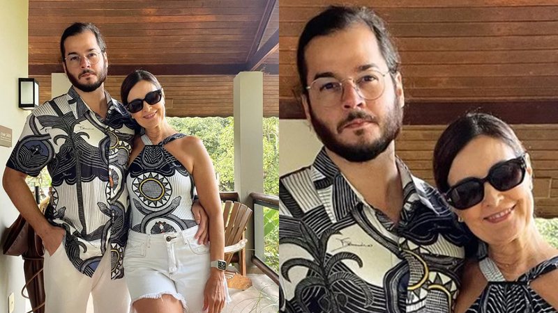 Fátima Bernardes e Túlio Gadêlha aparecem combinando look - Foto: Reprodução / Instagram