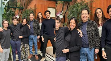 Faustão ao lado de sua família - Foto: Reprodução / Instagram @lucard